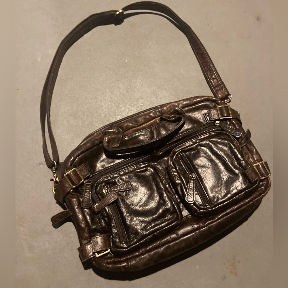 Matilde Mattioli laptop genuine leather bag